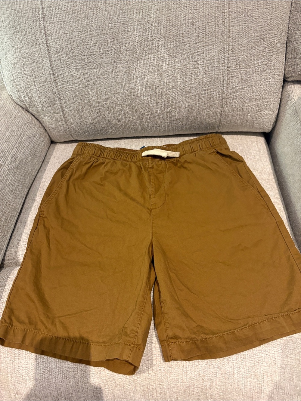 Old Navy Boys Chestnut Brown Elastic Waist Drawstring Shorts